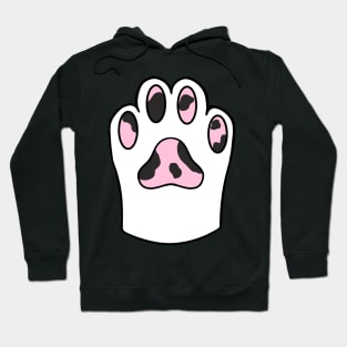 White Cat Paw Hoodie